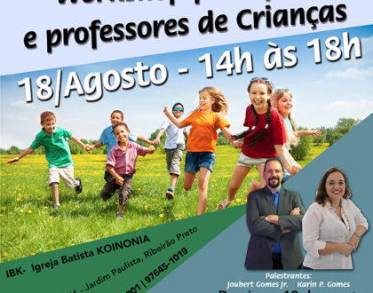 Workshop para pais e professores de crianças